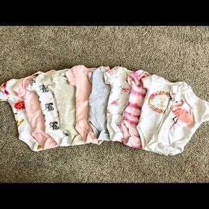 Infant girl onesie bodysuits